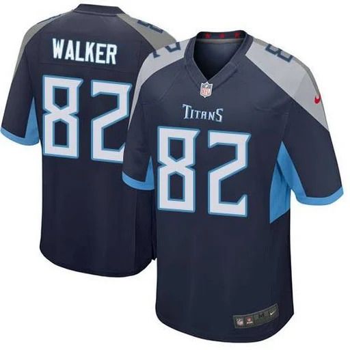 Men Tennessee Titans #82 Delanie Walker Nike Navy Game NFL Jersey->tennessee titans->NFL Jersey
